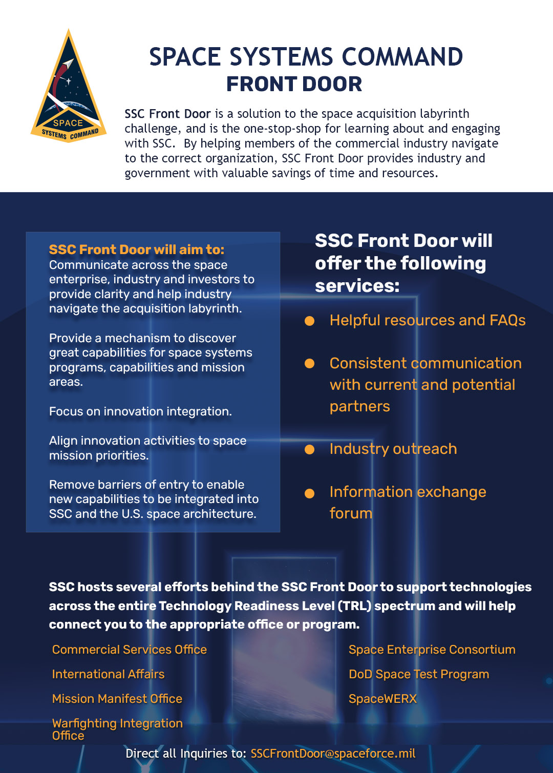 SSC Front Door graphic