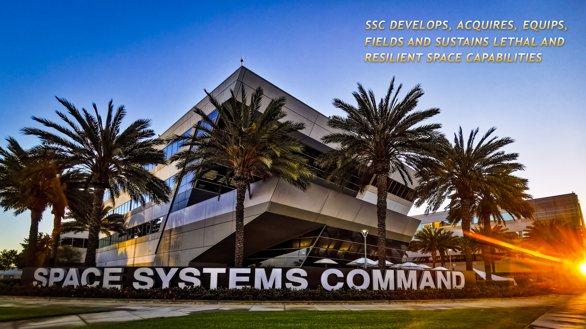 SSC develops, acquires, equips, fields, and sustains lethal and resilient space capabilities