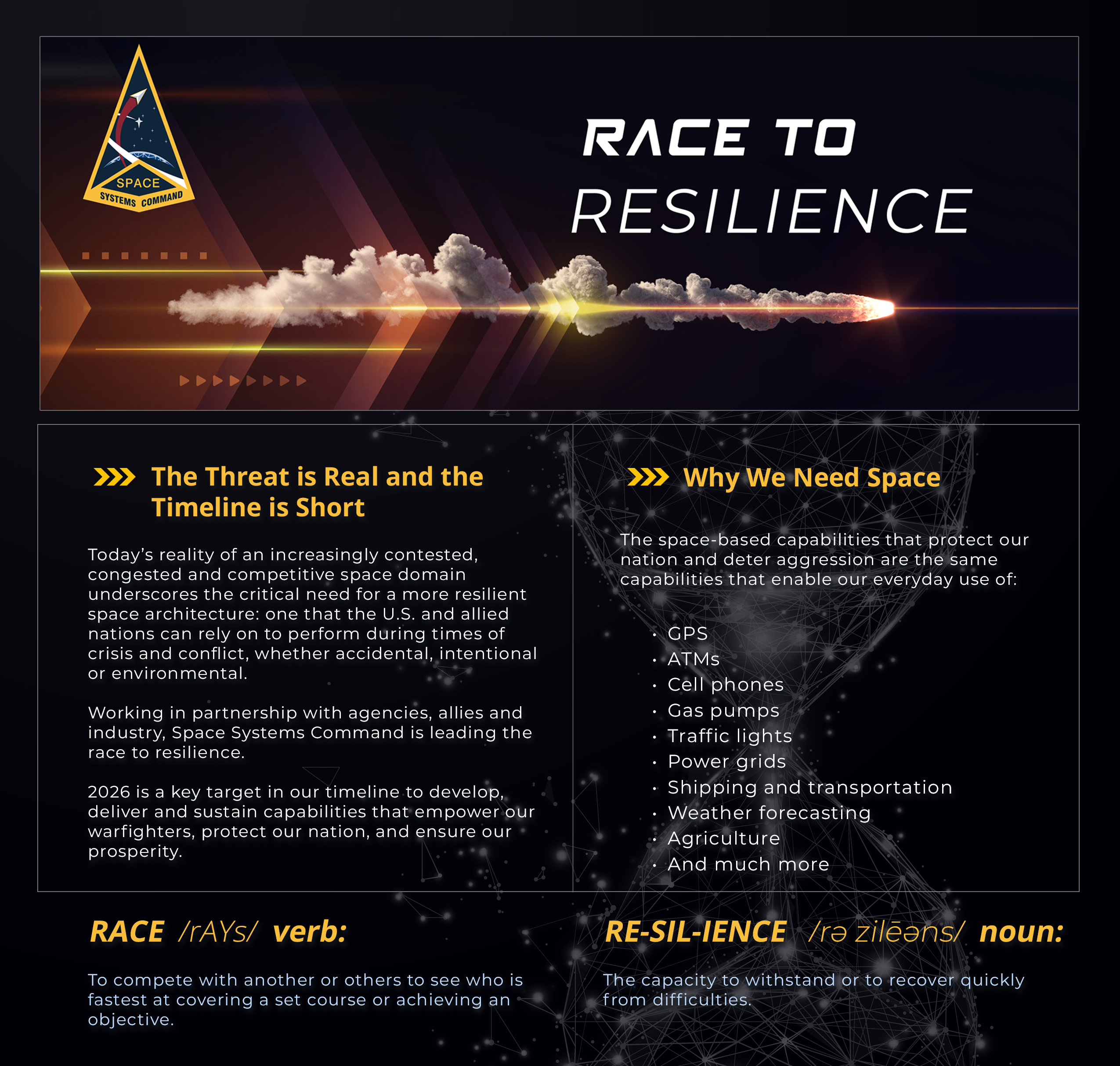 Race to resilience graphic